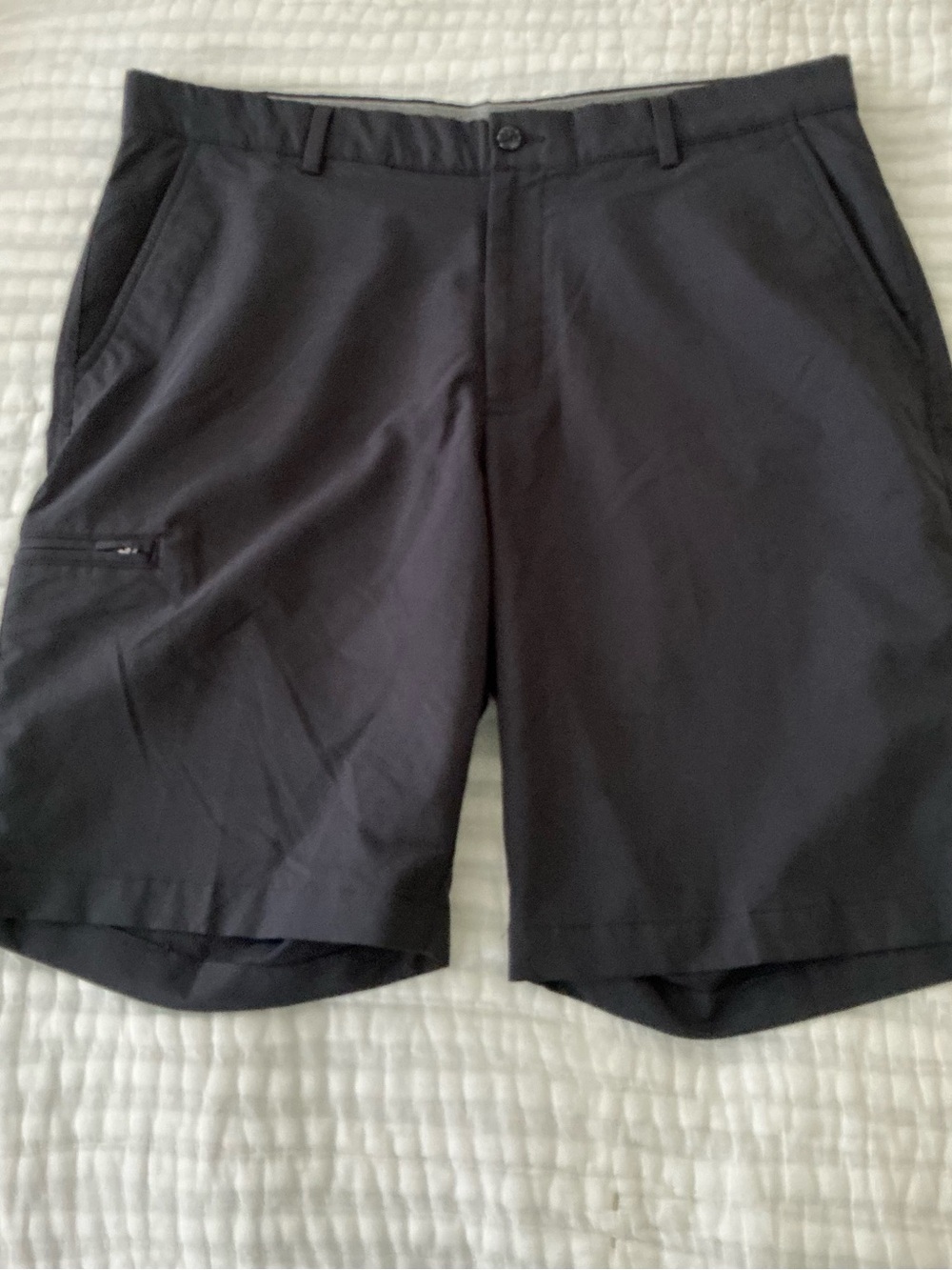 Greg Norman Collection Black Athletic Performance Shorts